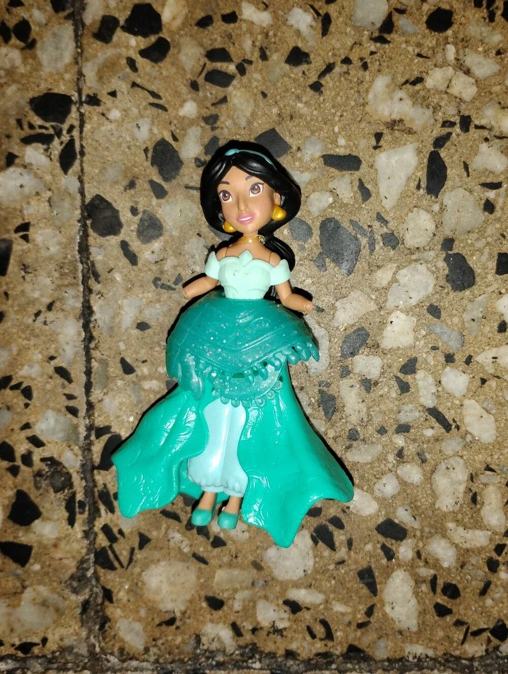 Yellow, Pink, and Teal Princess Doll Figures - Kids Toys